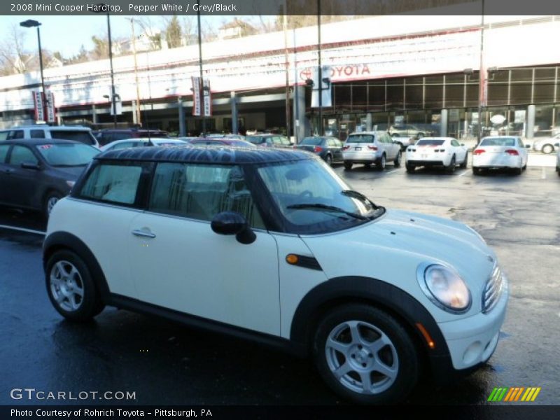 Pepper White / Grey/Black 2008 Mini Cooper Hardtop