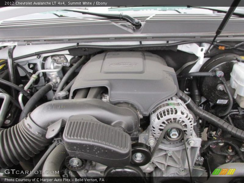 Summit White / Ebony 2012 Chevrolet Avalanche LT 4x4