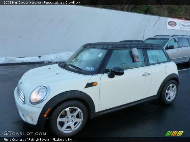 Pepper White / Grey/Black 2008 Mini Cooper Hardtop