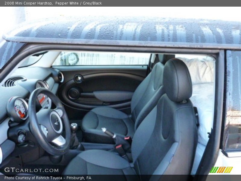 Pepper White / Grey/Black 2008 Mini Cooper Hardtop