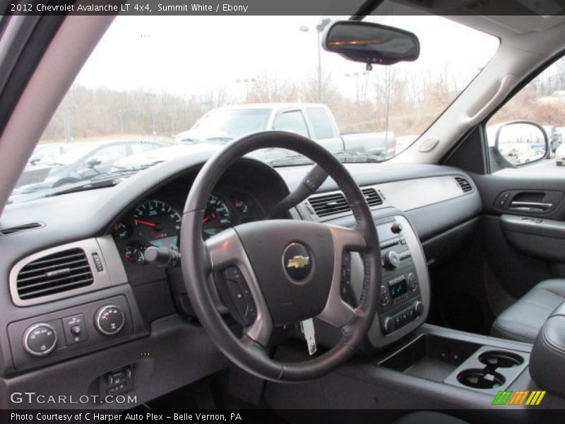 Summit White / Ebony 2012 Chevrolet Avalanche LT 4x4