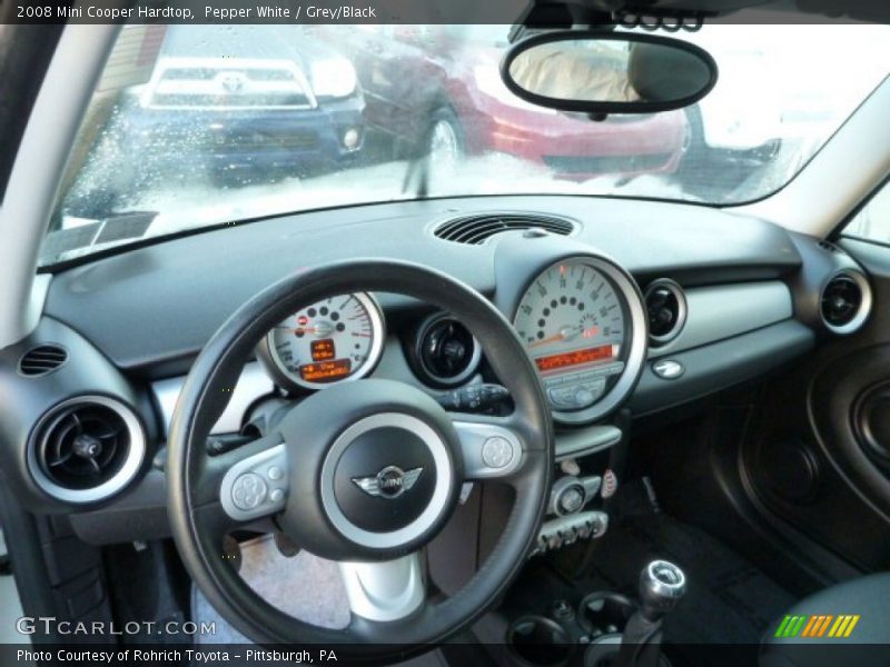 Pepper White / Grey/Black 2008 Mini Cooper Hardtop