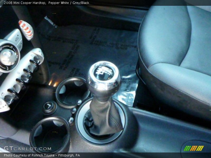 Pepper White / Grey/Black 2008 Mini Cooper Hardtop