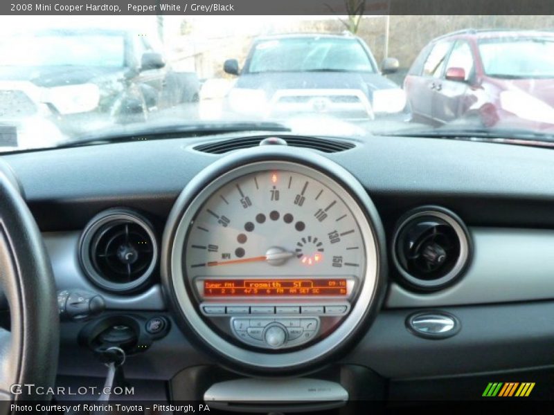 Pepper White / Grey/Black 2008 Mini Cooper Hardtop