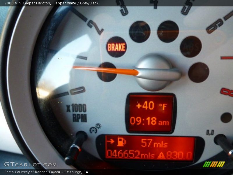 Pepper White / Grey/Black 2008 Mini Cooper Hardtop