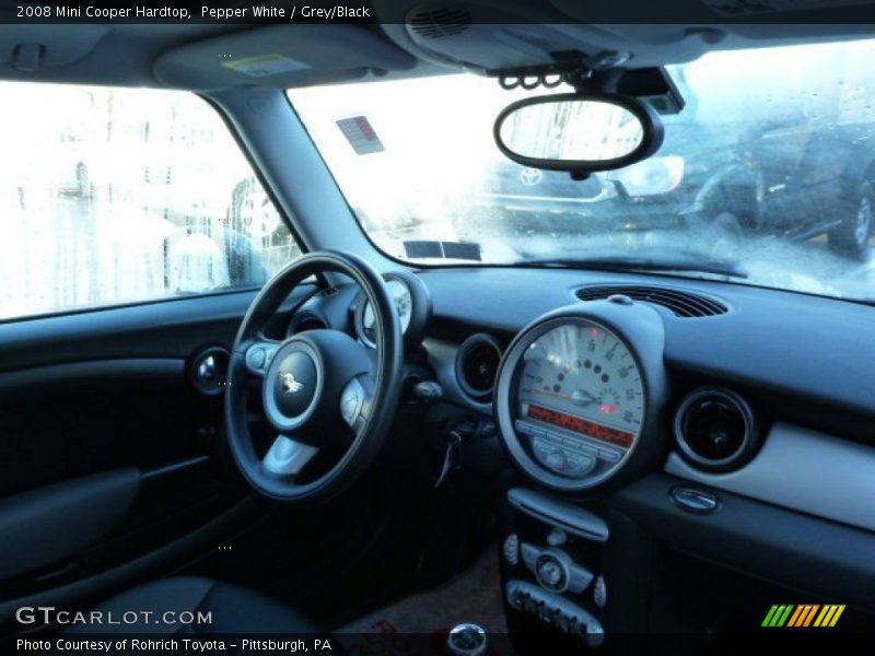 Pepper White / Grey/Black 2008 Mini Cooper Hardtop