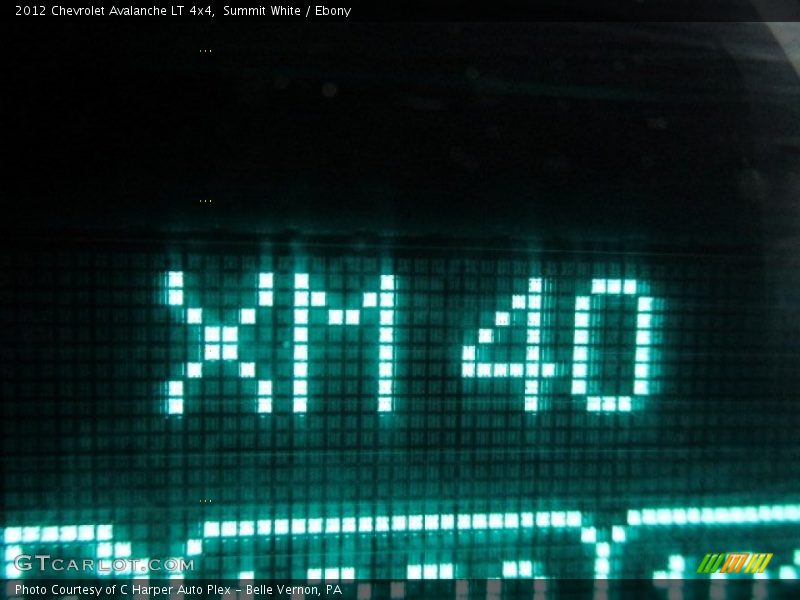 Summit White / Ebony 2012 Chevrolet Avalanche LT 4x4