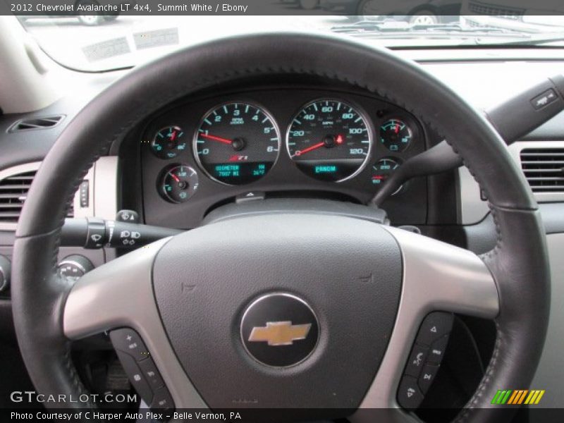 Summit White / Ebony 2012 Chevrolet Avalanche LT 4x4