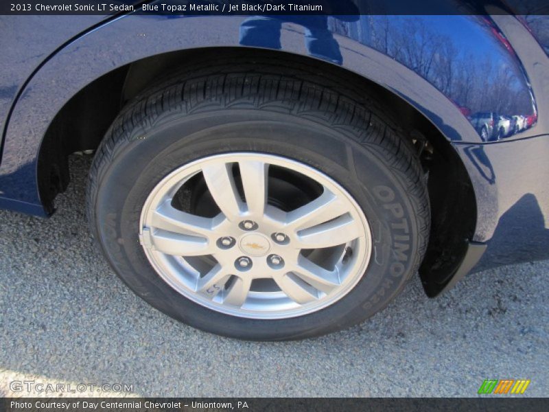 Blue Topaz Metallic / Jet Black/Dark Titanium 2013 Chevrolet Sonic LT Sedan
