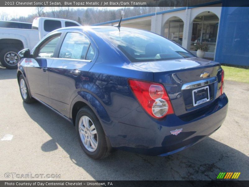 Blue Topaz Metallic / Jet Black/Dark Titanium 2013 Chevrolet Sonic LT Sedan