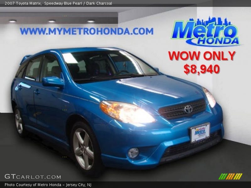 Speedway Blue Pearl / Dark Charcoal 2007 Toyota Matrix
