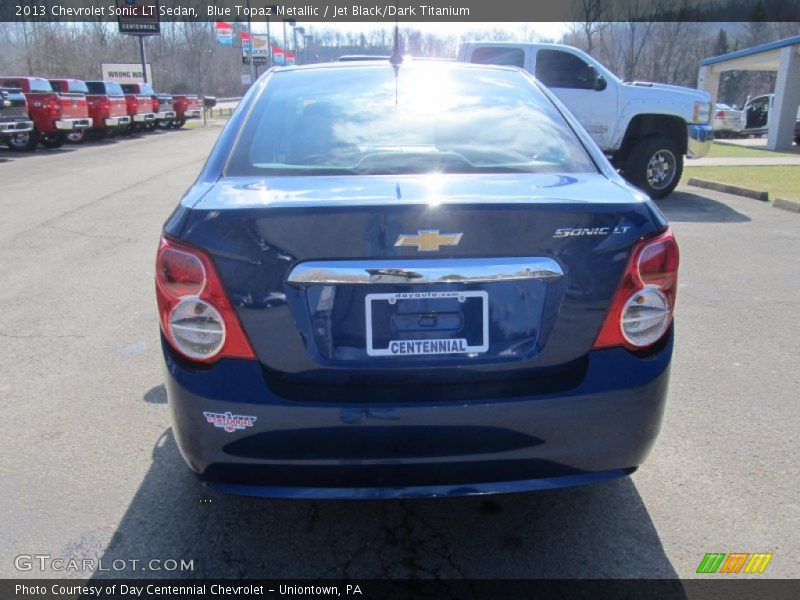 Blue Topaz Metallic / Jet Black/Dark Titanium 2013 Chevrolet Sonic LT Sedan