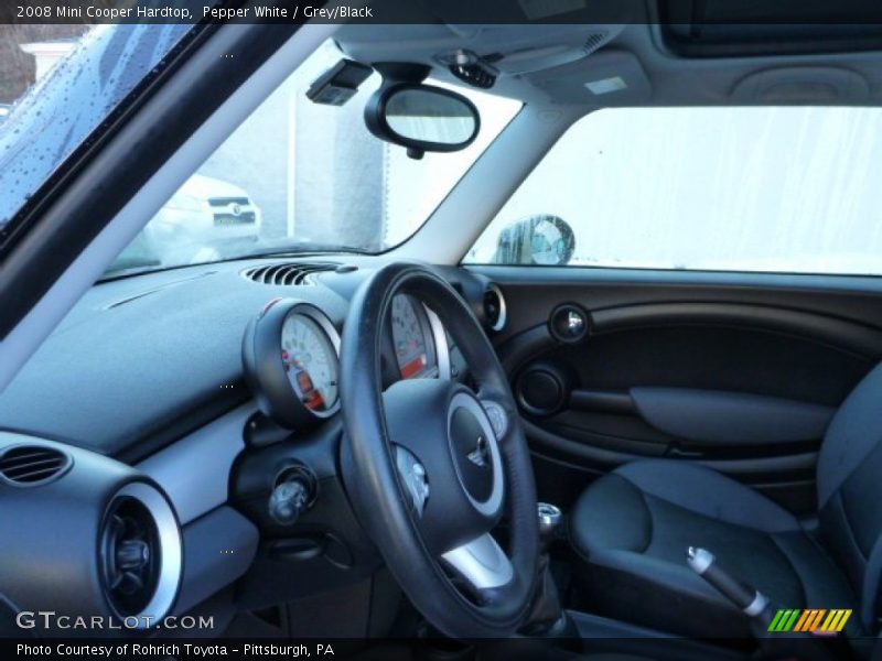 Pepper White / Grey/Black 2008 Mini Cooper Hardtop