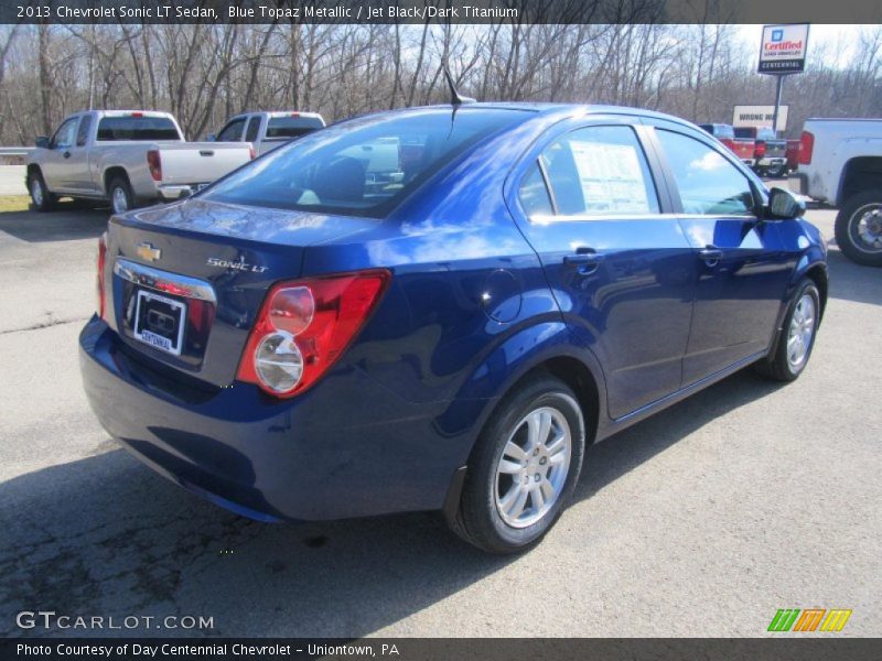 Blue Topaz Metallic / Jet Black/Dark Titanium 2013 Chevrolet Sonic LT Sedan