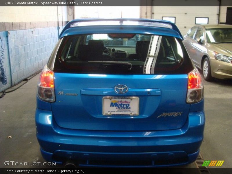 Speedway Blue Pearl / Dark Charcoal 2007 Toyota Matrix