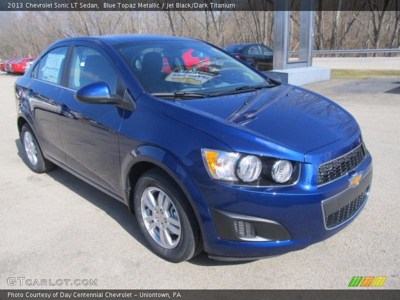 Blue Topaz Metallic / Jet Black/Dark Titanium 2013 Chevrolet Sonic LT Sedan