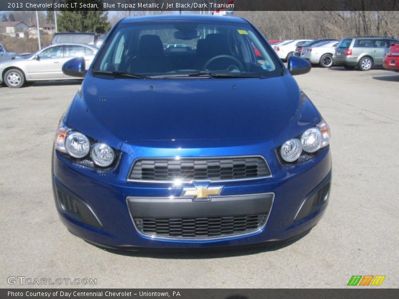 Blue Topaz Metallic / Jet Black/Dark Titanium 2013 Chevrolet Sonic LT Sedan