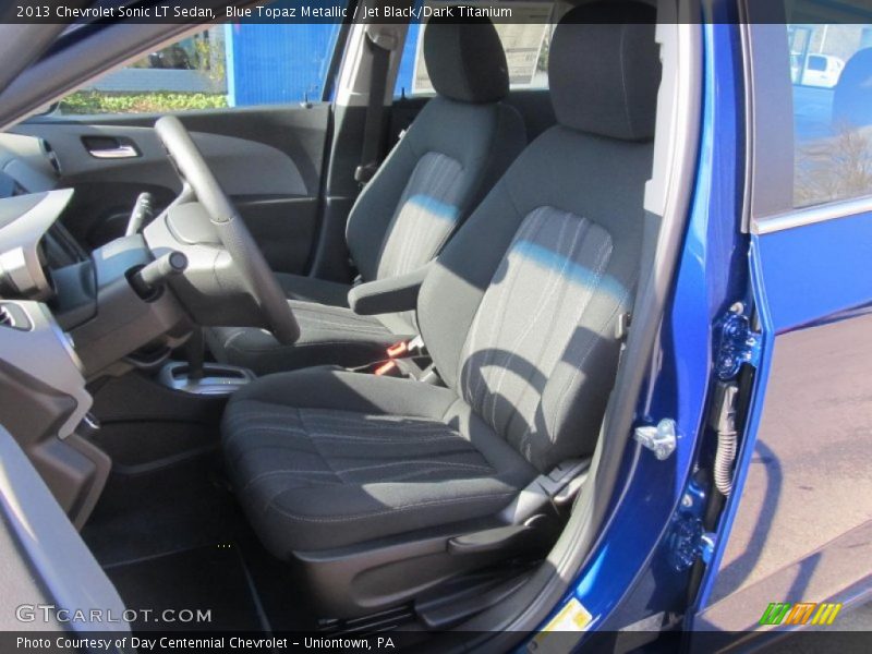 Blue Topaz Metallic / Jet Black/Dark Titanium 2013 Chevrolet Sonic LT Sedan