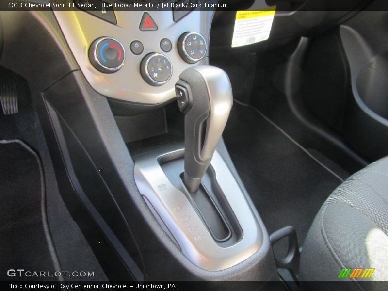 Blue Topaz Metallic / Jet Black/Dark Titanium 2013 Chevrolet Sonic LT Sedan