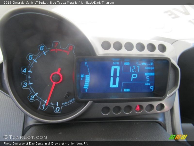 Blue Topaz Metallic / Jet Black/Dark Titanium 2013 Chevrolet Sonic LT Sedan
