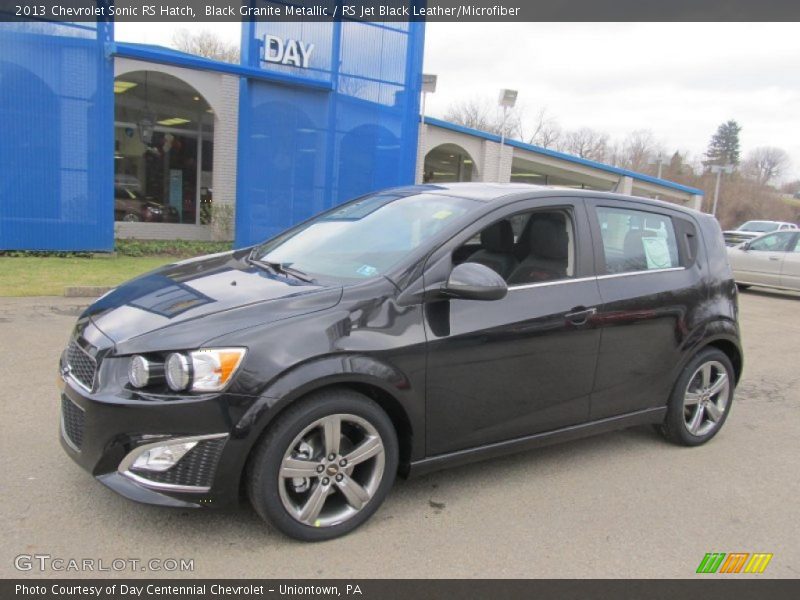 Black Granite Metallic / RS Jet Black Leather/Microfiber 2013 Chevrolet Sonic RS Hatch