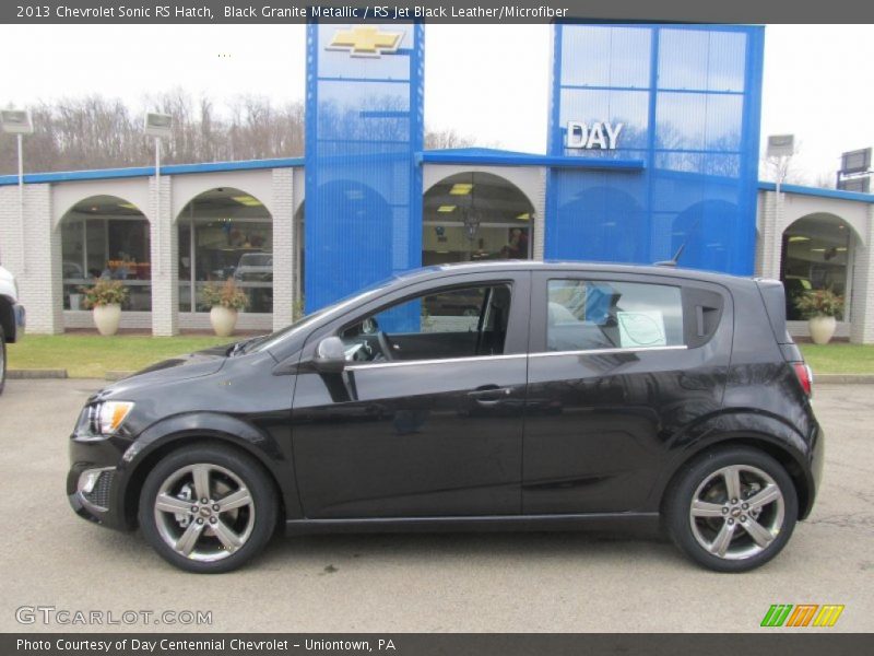 Black Granite Metallic / RS Jet Black Leather/Microfiber 2013 Chevrolet Sonic RS Hatch