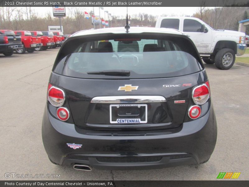 Black Granite Metallic / RS Jet Black Leather/Microfiber 2013 Chevrolet Sonic RS Hatch