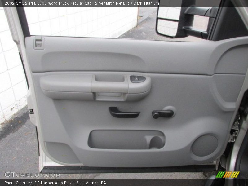 Silver Birch Metallic / Dark Titanium 2009 GMC Sierra 1500 Work Truck Regular Cab