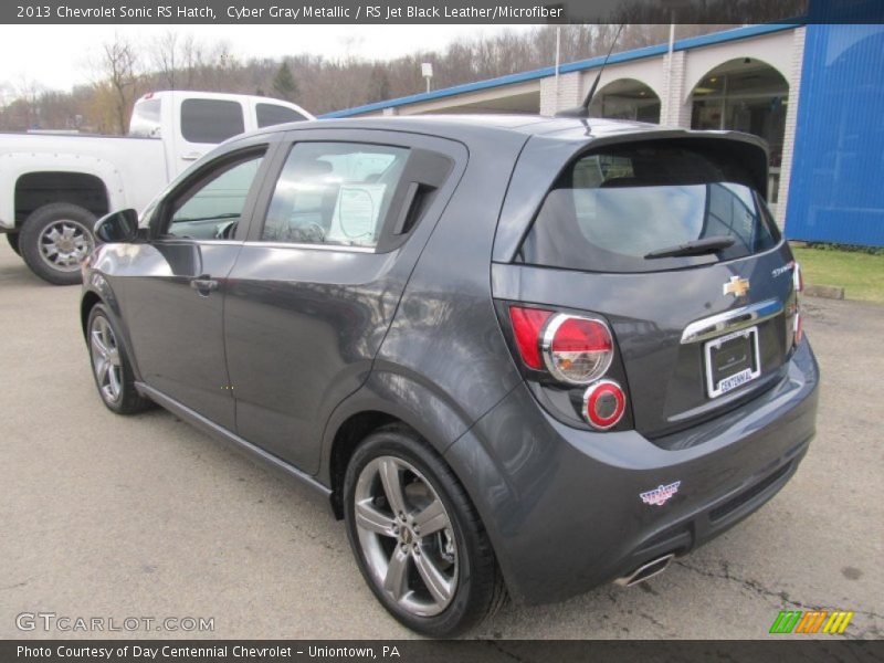 Cyber Gray Metallic / RS Jet Black Leather/Microfiber 2013 Chevrolet Sonic RS Hatch