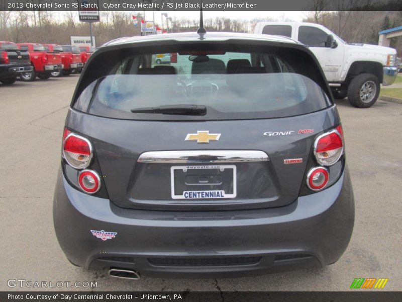 Cyber Gray Metallic / RS Jet Black Leather/Microfiber 2013 Chevrolet Sonic RS Hatch