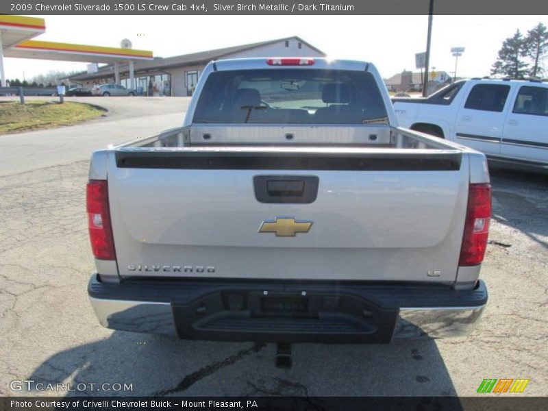 Silver Birch Metallic / Dark Titanium 2009 Chevrolet Silverado 1500 LS Crew Cab 4x4