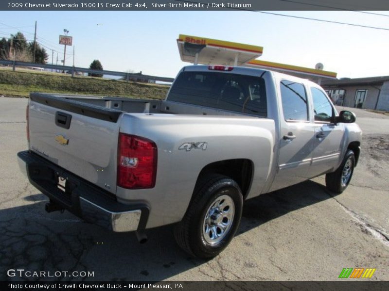 Silver Birch Metallic / Dark Titanium 2009 Chevrolet Silverado 1500 LS Crew Cab 4x4