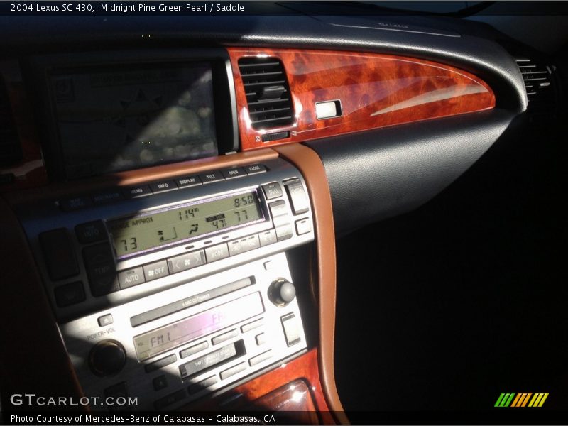 Midnight Pine Green Pearl / Saddle 2004 Lexus SC 430