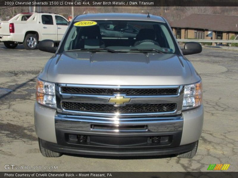 Silver Birch Metallic / Dark Titanium 2009 Chevrolet Silverado 1500 LS Crew Cab 4x4