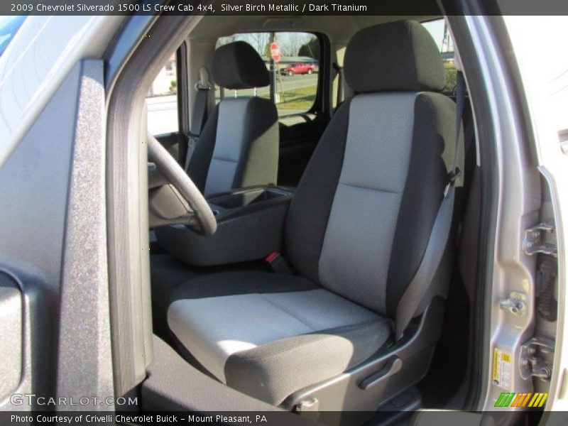 Silver Birch Metallic / Dark Titanium 2009 Chevrolet Silverado 1500 LS Crew Cab 4x4