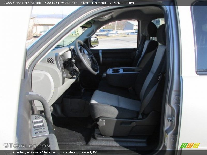 Silver Birch Metallic / Dark Titanium 2009 Chevrolet Silverado 1500 LS Crew Cab 4x4