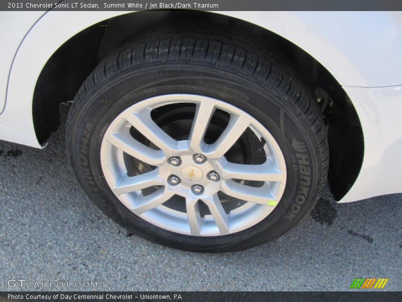Summit White / Jet Black/Dark Titanium 2013 Chevrolet Sonic LT Sedan