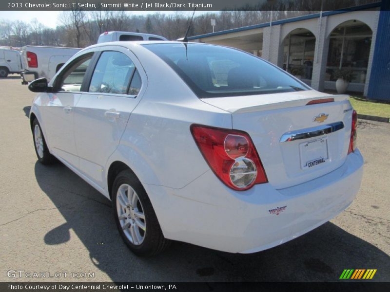 Summit White / Jet Black/Dark Titanium 2013 Chevrolet Sonic LT Sedan