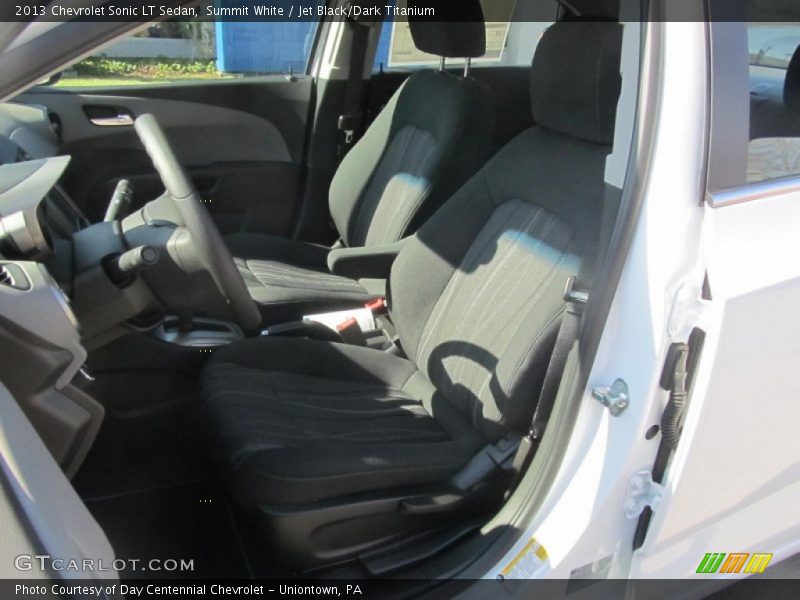 Summit White / Jet Black/Dark Titanium 2013 Chevrolet Sonic LT Sedan