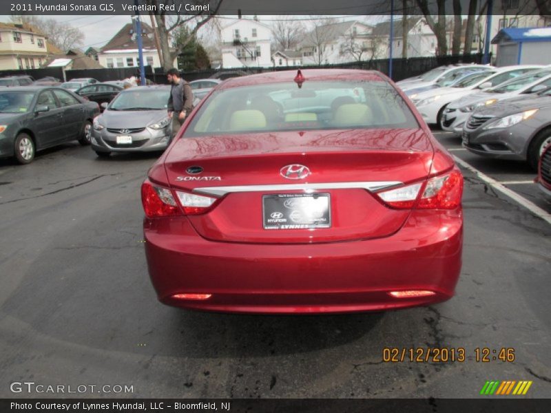 Venetian Red / Camel 2011 Hyundai Sonata GLS