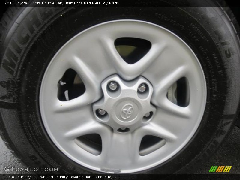 Barcelona Red Metallic / Black 2011 Toyota Tundra Double Cab