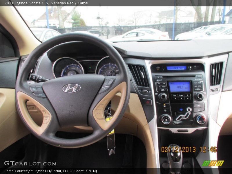 Venetian Red / Camel 2011 Hyundai Sonata GLS
