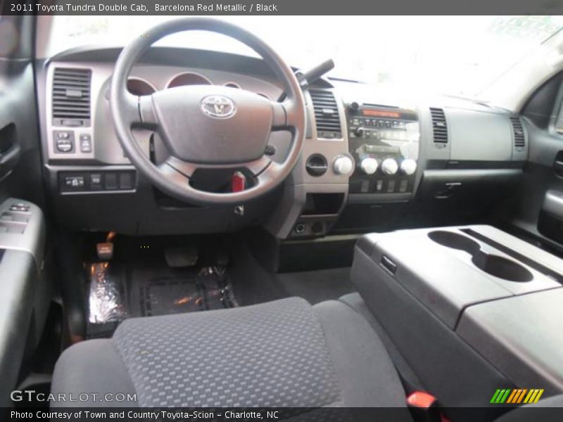 Barcelona Red Metallic / Black 2011 Toyota Tundra Double Cab