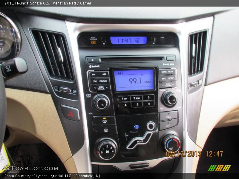 Venetian Red / Camel 2011 Hyundai Sonata GLS