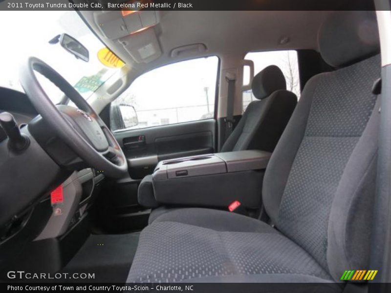Barcelona Red Metallic / Black 2011 Toyota Tundra Double Cab
