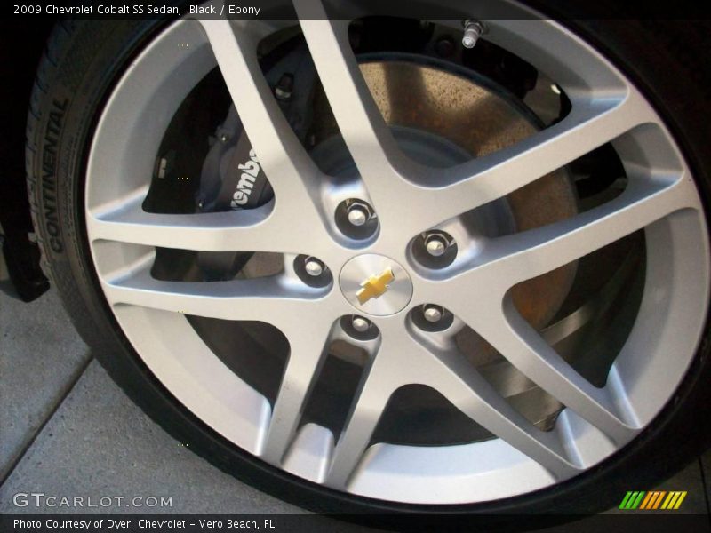 Black / Ebony 2009 Chevrolet Cobalt SS Sedan