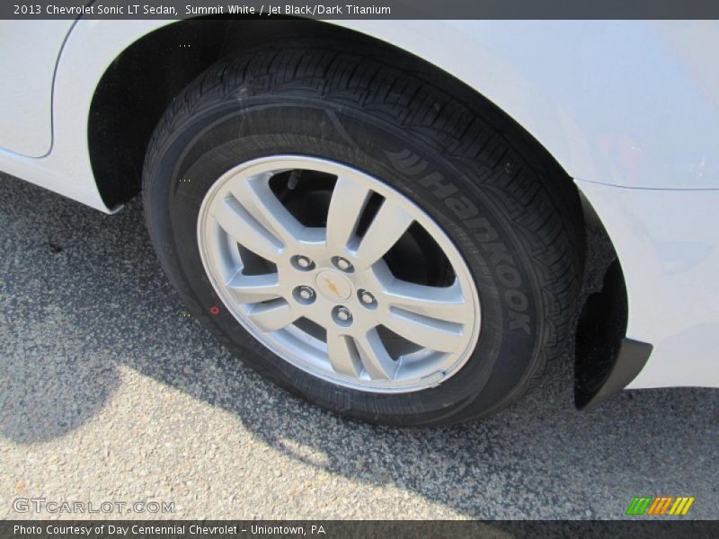 Summit White / Jet Black/Dark Titanium 2013 Chevrolet Sonic LT Sedan