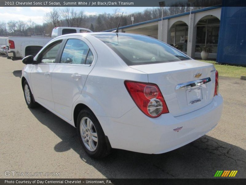 Summit White / Jet Black/Dark Titanium 2013 Chevrolet Sonic LT Sedan