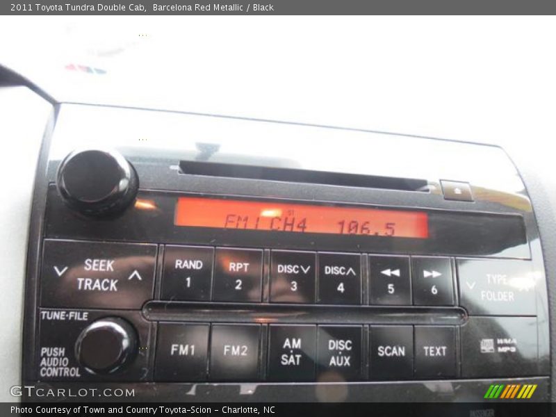 Barcelona Red Metallic / Black 2011 Toyota Tundra Double Cab