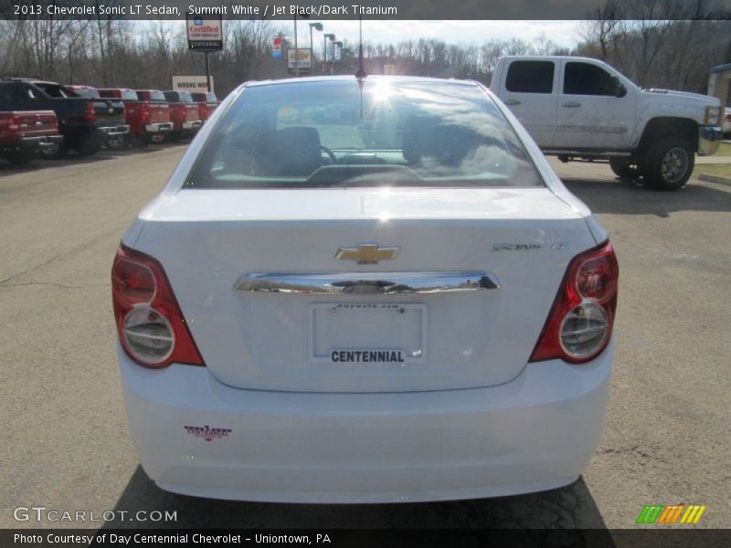 Summit White / Jet Black/Dark Titanium 2013 Chevrolet Sonic LT Sedan